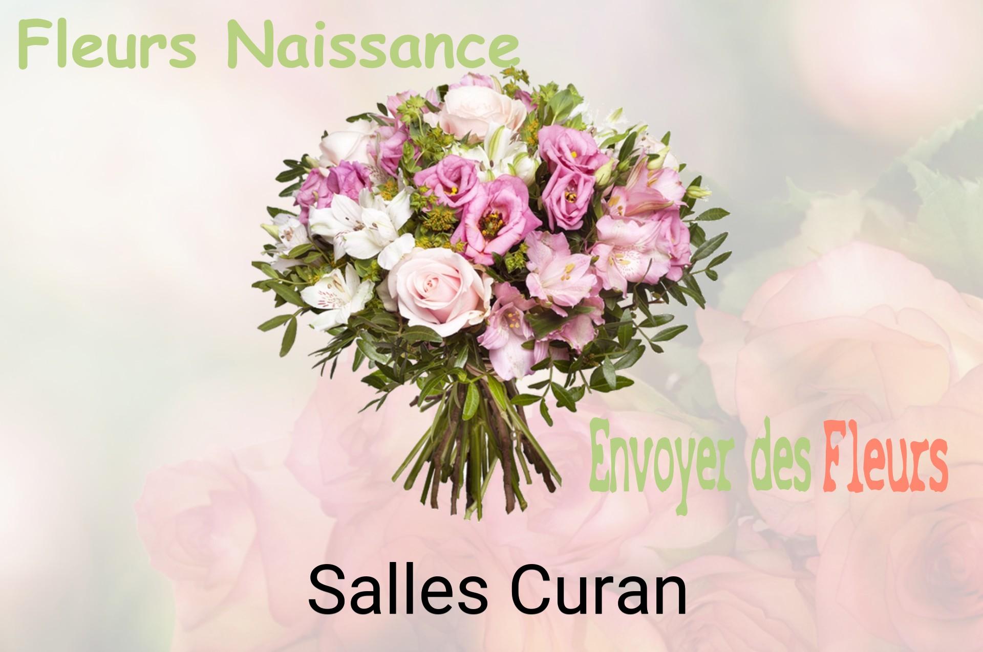 Bouquet de fleurs de naissance livré à Salles-Curan